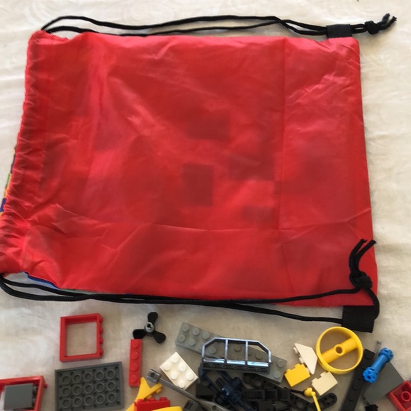 Lego nylon back pack with app. 2lbs assorted Legos - Picture 5 of 11